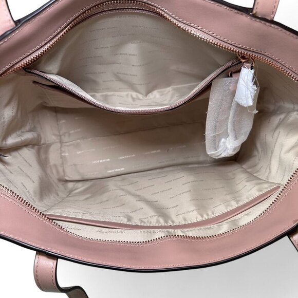 Michael Kors Whitney Large Leather Tote Bag - Light Pink/Rose Gold NWT - Picture 11 of 16